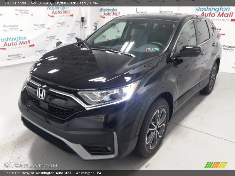 Crystal Black Pearl / Gray 2020 Honda CR-V EX AWD
