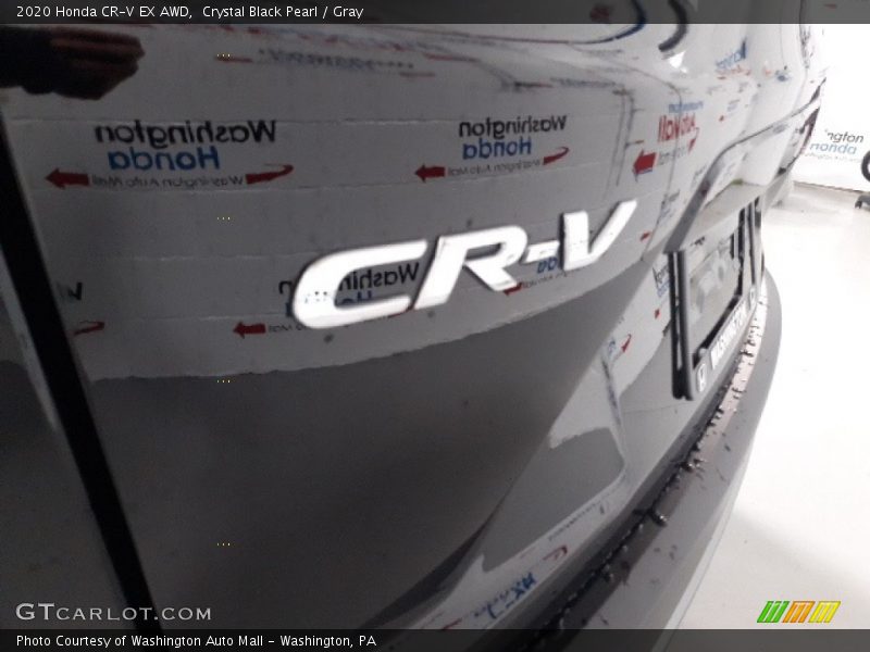 Crystal Black Pearl / Gray 2020 Honda CR-V EX AWD