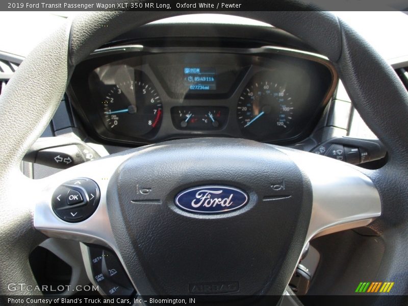 Oxford White / Pewter 2019 Ford Transit Passenger Wagon XLT 350 MR Long