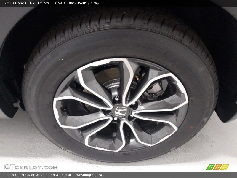 Crystal Black Pearl / Gray 2020 Honda CR-V EX AWD