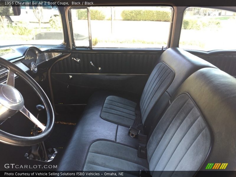 Black / Black 1956 Chevrolet Bel Air 2 Door Coupe