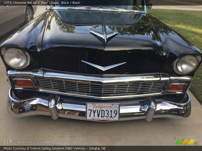 Black / Black 1956 Chevrolet Bel Air 2 Door Coupe