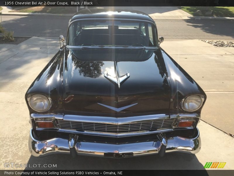 Black / Black 1956 Chevrolet Bel Air 2 Door Coupe