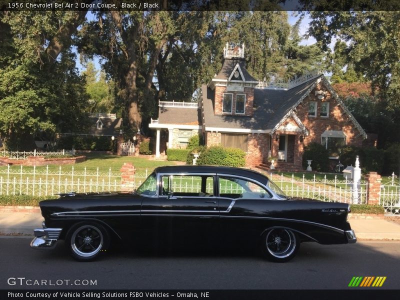 Black / Black 1956 Chevrolet Bel Air 2 Door Coupe