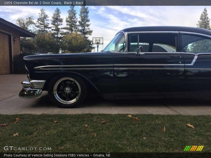 Black / Black 1956 Chevrolet Bel Air 2 Door Coupe