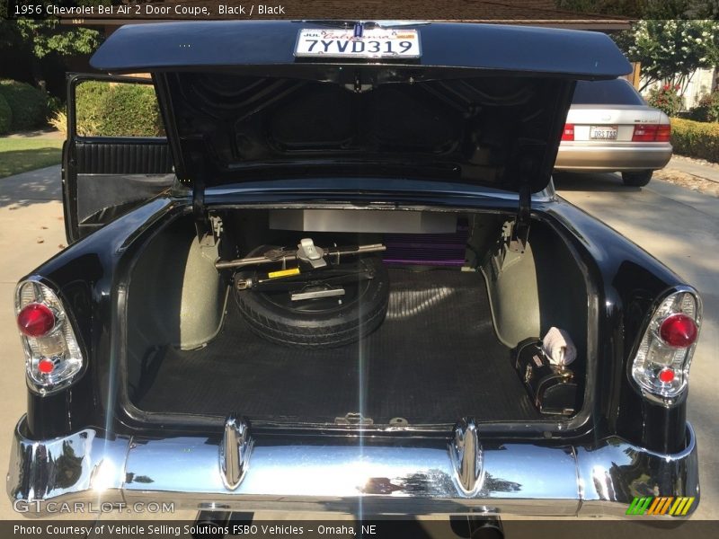 Black / Black 1956 Chevrolet Bel Air 2 Door Coupe