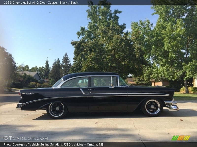 Black / Black 1956 Chevrolet Bel Air 2 Door Coupe