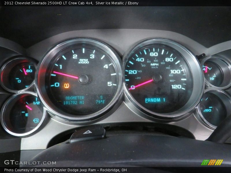 Silver Ice Metallic / Ebony 2012 Chevrolet Silverado 2500HD LT Crew Cab 4x4