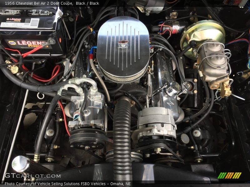 Black / Black 1956 Chevrolet Bel Air 2 Door Coupe