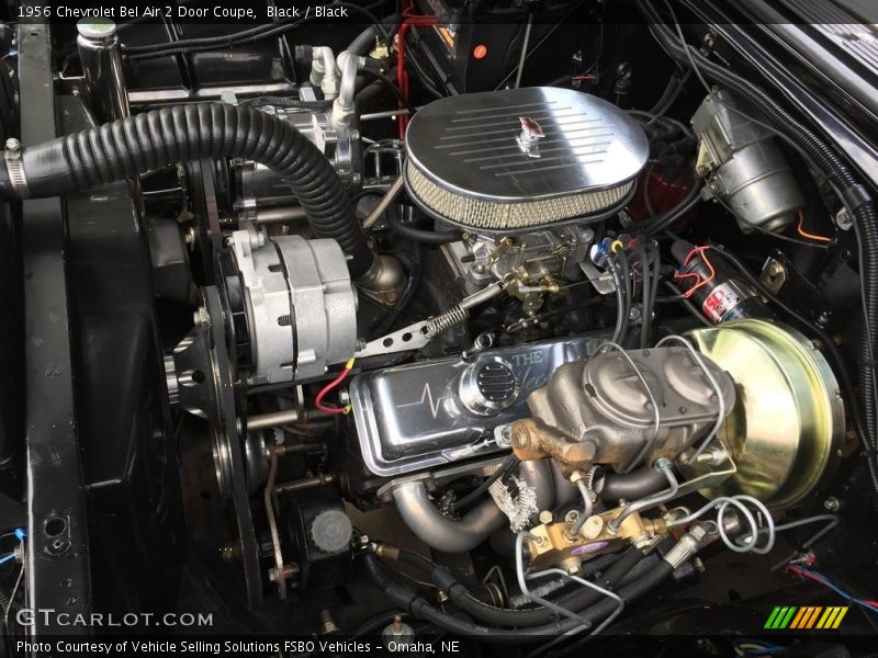 Black / Black 1956 Chevrolet Bel Air 2 Door Coupe