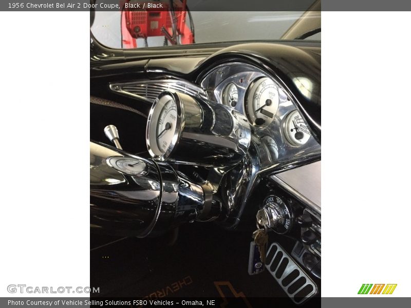 Black / Black 1956 Chevrolet Bel Air 2 Door Coupe
