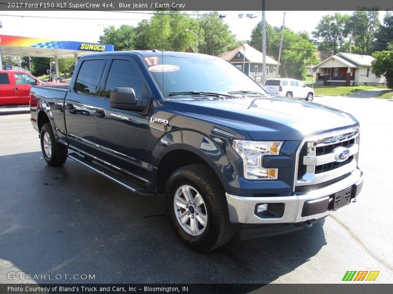 Blue Jeans / Earth Gray 2017 Ford F150 XLT SuperCrew 4x4