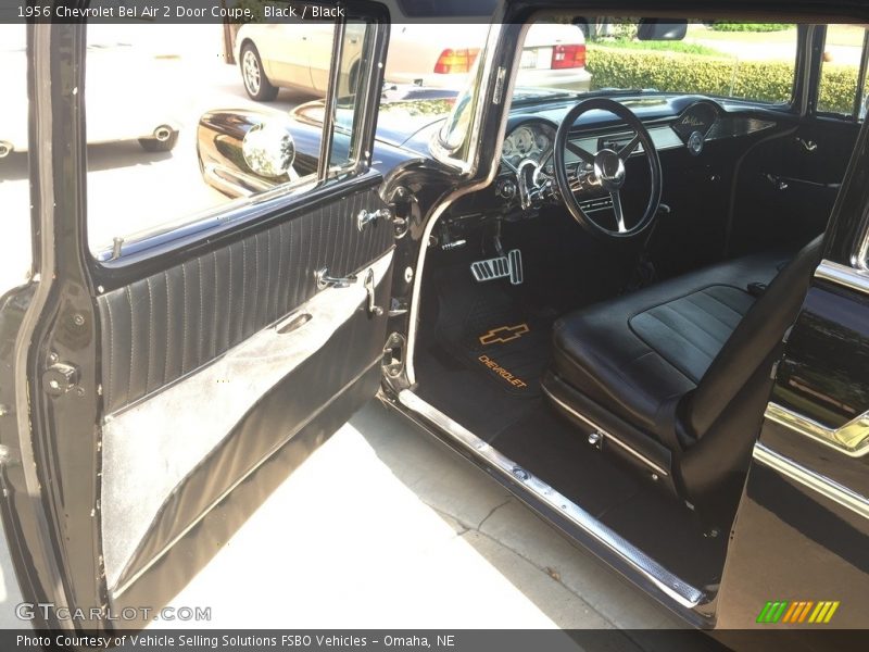 Black / Black 1956 Chevrolet Bel Air 2 Door Coupe