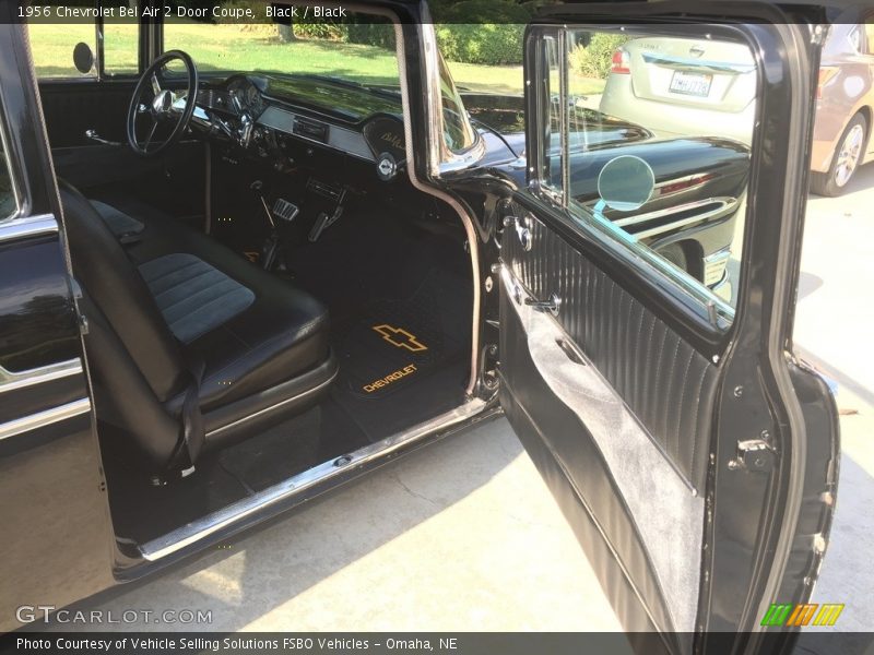 Black / Black 1956 Chevrolet Bel Air 2 Door Coupe