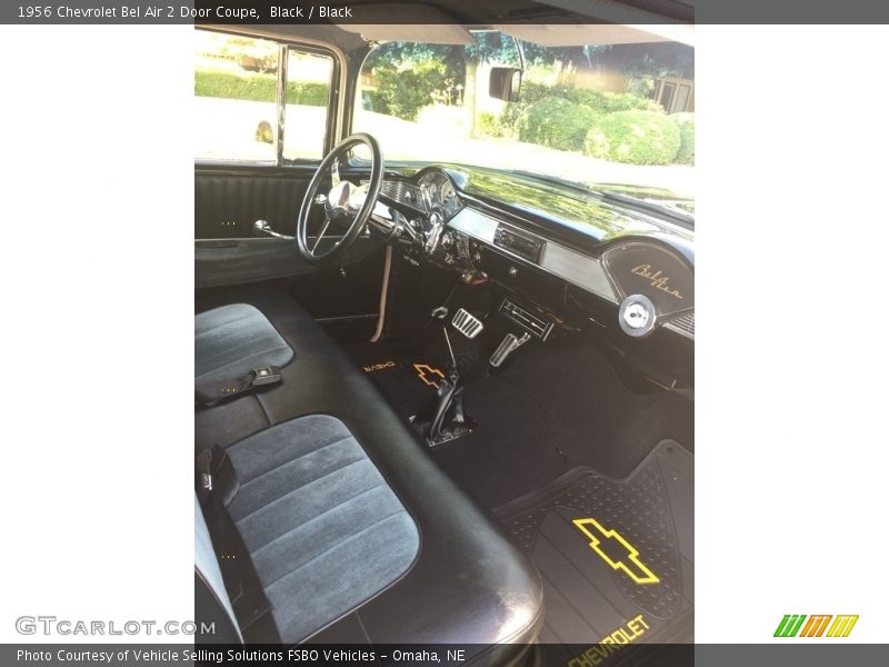 Black / Black 1956 Chevrolet Bel Air 2 Door Coupe