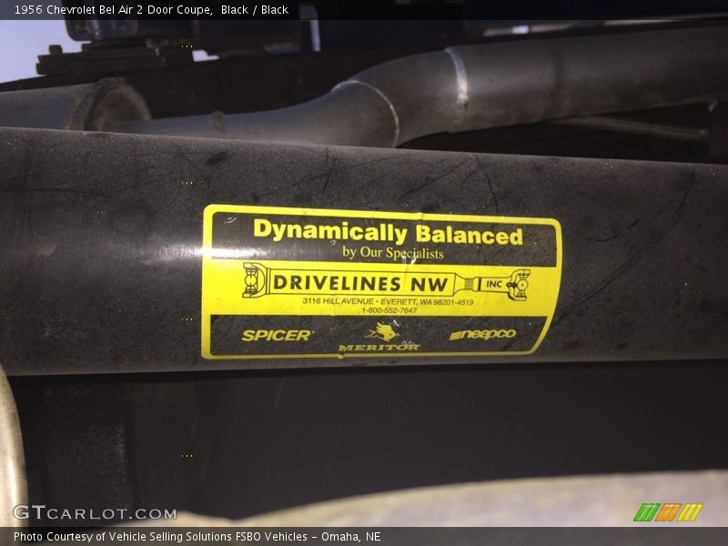 Black / Black 1956 Chevrolet Bel Air 2 Door Coupe