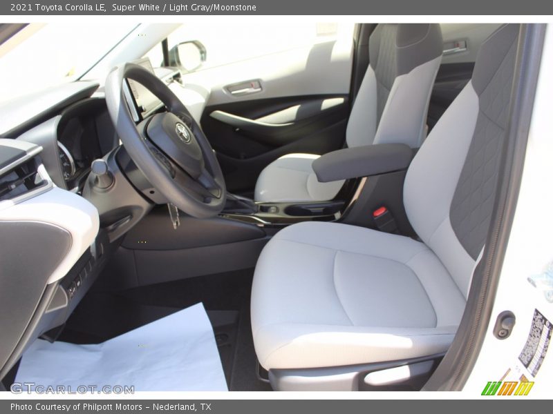 Front Seat of 2021 Corolla LE