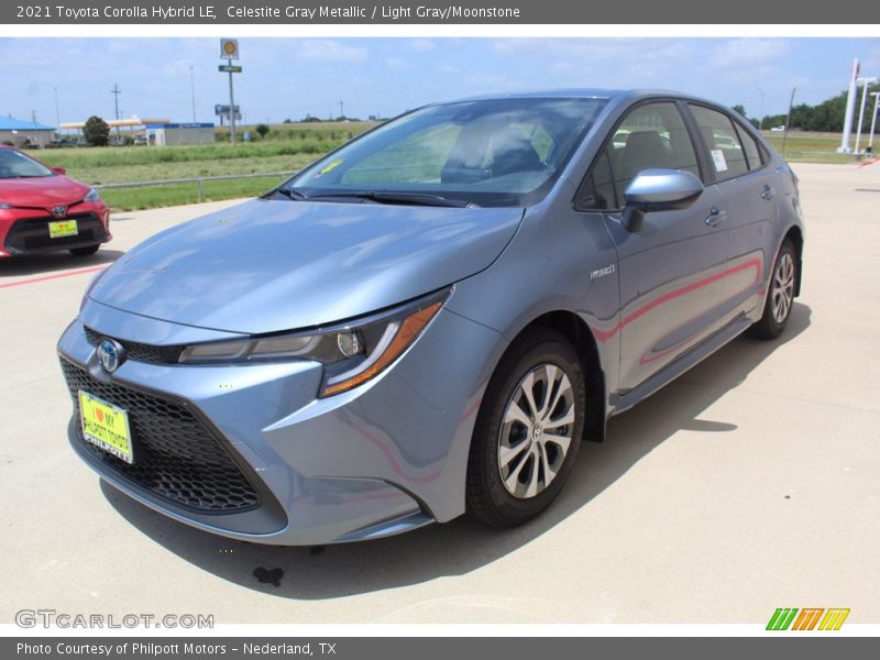 Front 3/4 View of 2021 Corolla Hybrid LE