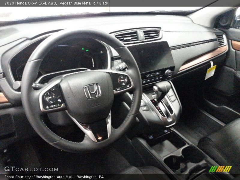 Aegean Blue Metallic / Black 2020 Honda CR-V EX-L AWD