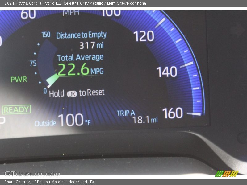 Celestite Gray Metallic / Light Gray/Moonstone 2021 Toyota Corolla Hybrid LE