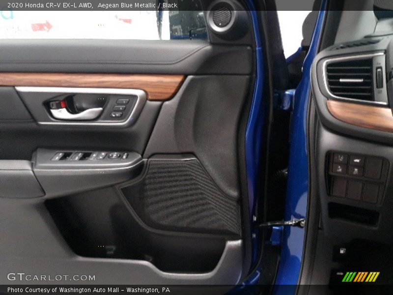 Aegean Blue Metallic / Black 2020 Honda CR-V EX-L AWD