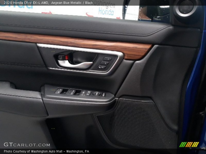 Aegean Blue Metallic / Black 2020 Honda CR-V EX-L AWD