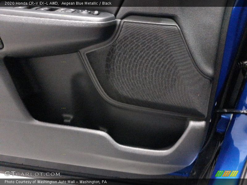 Aegean Blue Metallic / Black 2020 Honda CR-V EX-L AWD
