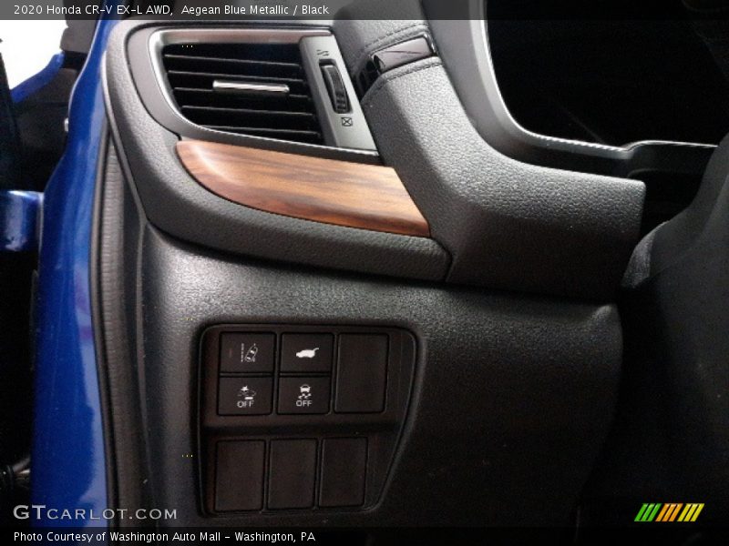 Aegean Blue Metallic / Black 2020 Honda CR-V EX-L AWD