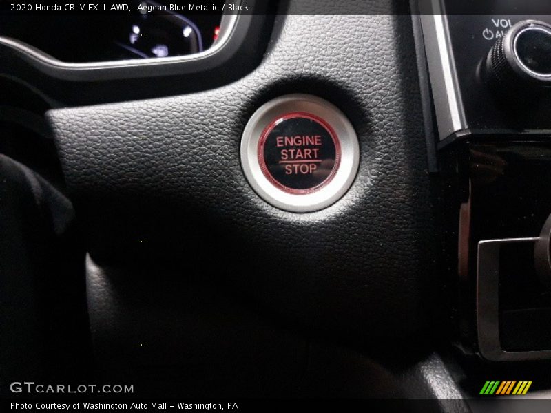 Aegean Blue Metallic / Black 2020 Honda CR-V EX-L AWD