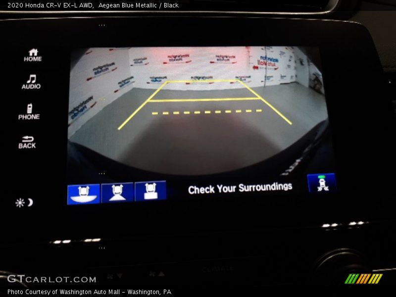 Aegean Blue Metallic / Black 2020 Honda CR-V EX-L AWD