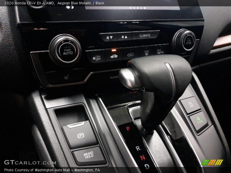 Aegean Blue Metallic / Black 2020 Honda CR-V EX-L AWD