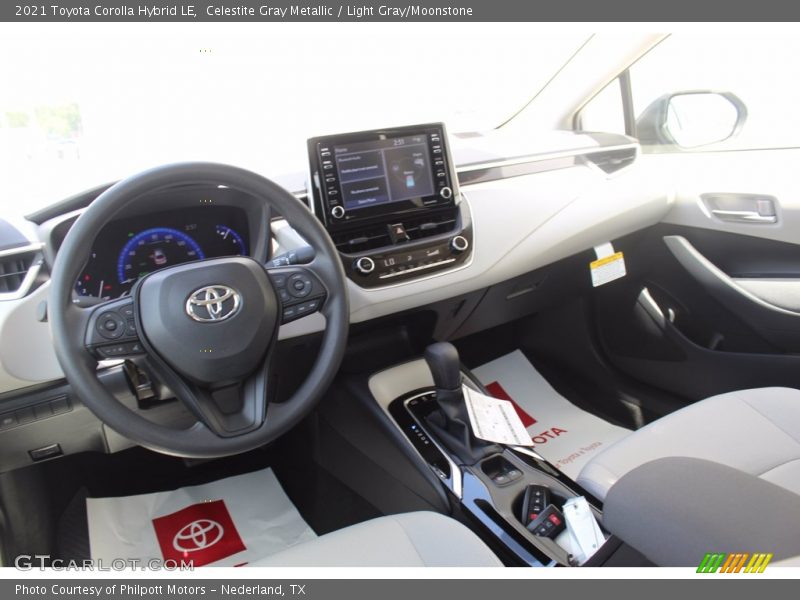 Dashboard of 2021 Corolla Hybrid LE