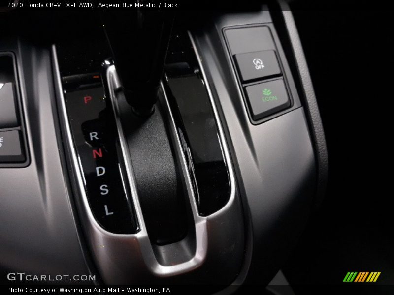 Aegean Blue Metallic / Black 2020 Honda CR-V EX-L AWD