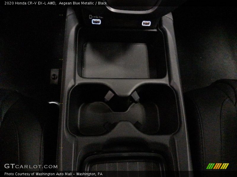 Aegean Blue Metallic / Black 2020 Honda CR-V EX-L AWD
