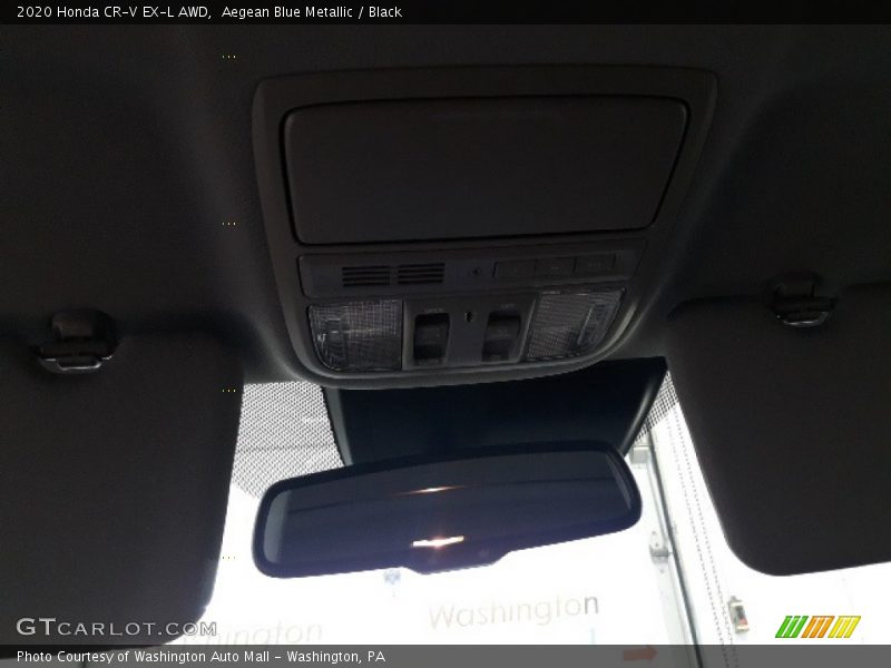 Aegean Blue Metallic / Black 2020 Honda CR-V EX-L AWD