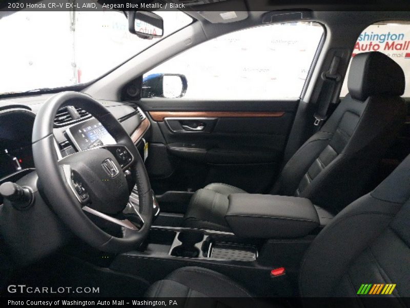 Aegean Blue Metallic / Black 2020 Honda CR-V EX-L AWD
