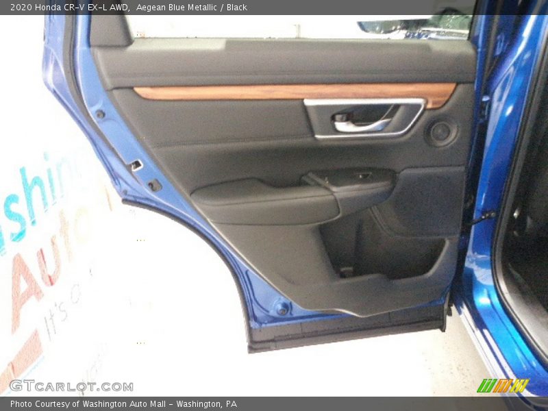 Aegean Blue Metallic / Black 2020 Honda CR-V EX-L AWD