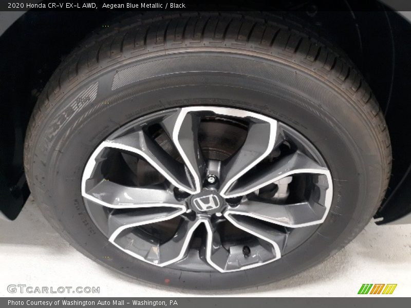 Aegean Blue Metallic / Black 2020 Honda CR-V EX-L AWD