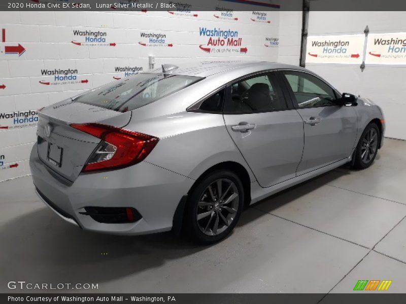 Lunar Silver Metallic / Black 2020 Honda Civic EX Sedan