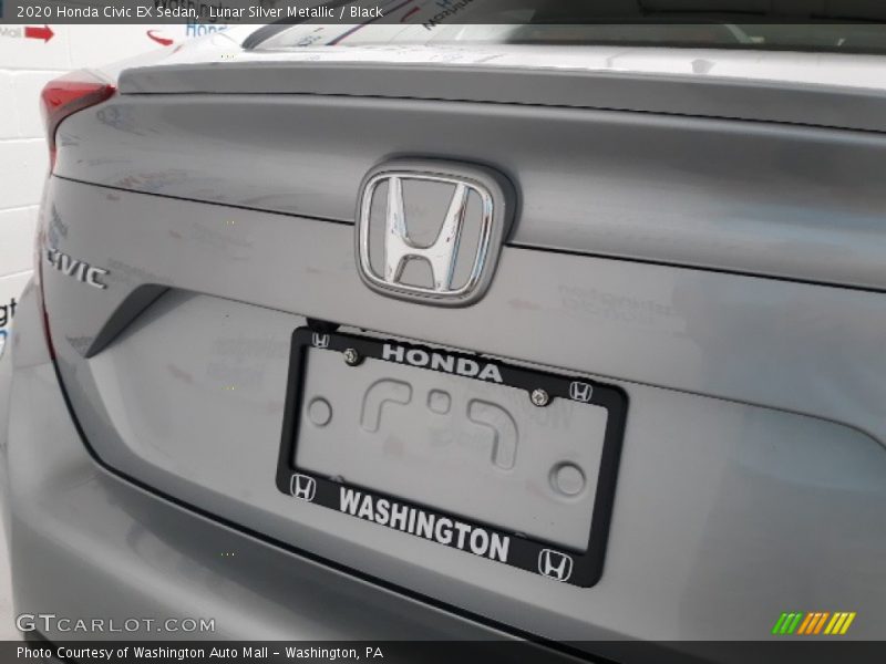 Lunar Silver Metallic / Black 2020 Honda Civic EX Sedan