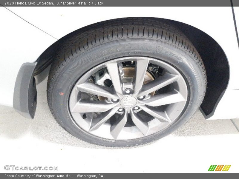 Lunar Silver Metallic / Black 2020 Honda Civic EX Sedan