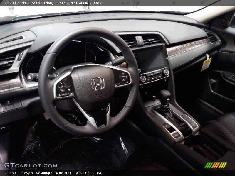 Lunar Silver Metallic / Black 2020 Honda Civic EX Sedan