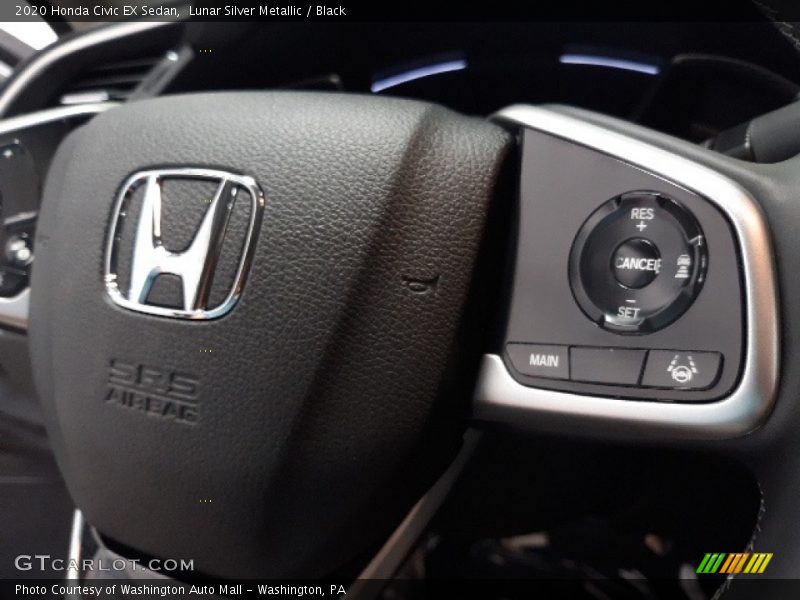 Lunar Silver Metallic / Black 2020 Honda Civic EX Sedan