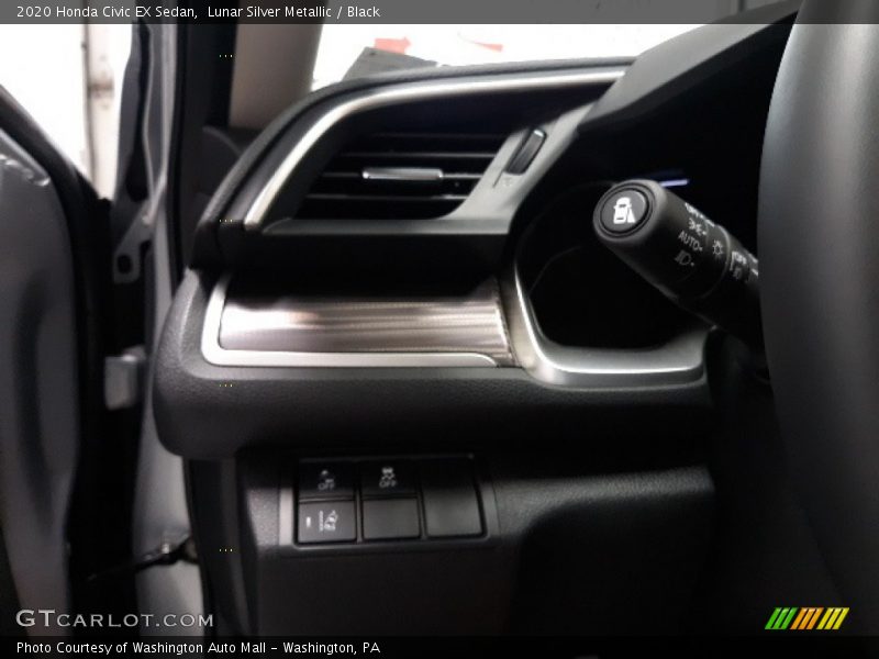 Lunar Silver Metallic / Black 2020 Honda Civic EX Sedan