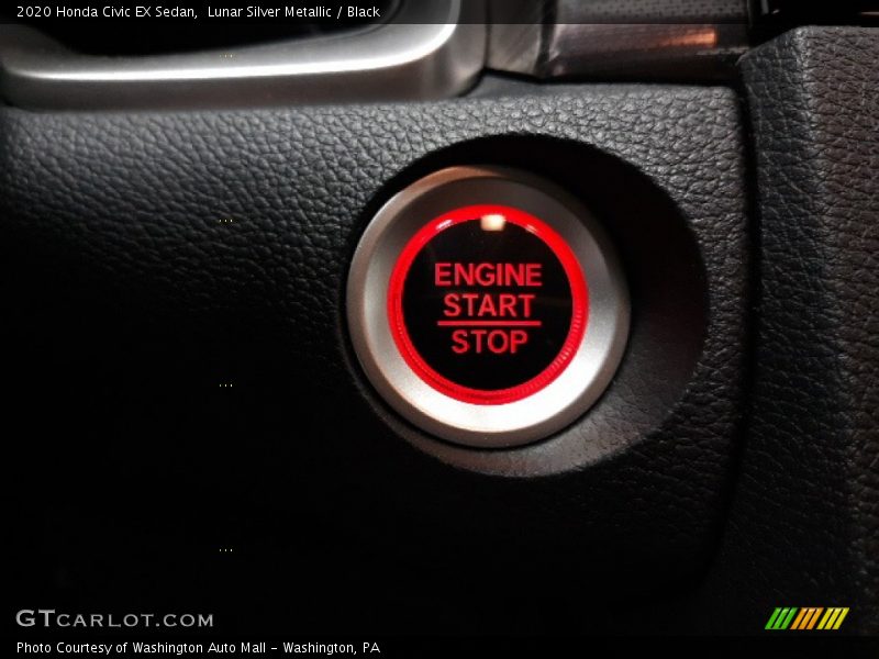Lunar Silver Metallic / Black 2020 Honda Civic EX Sedan