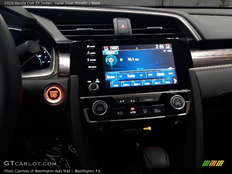 Lunar Silver Metallic / Black 2020 Honda Civic EX Sedan