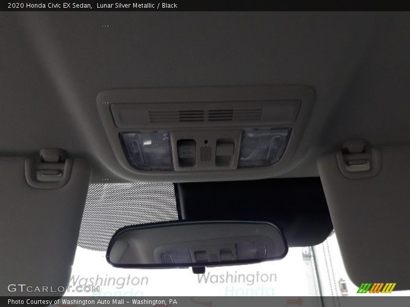 Lunar Silver Metallic / Black 2020 Honda Civic EX Sedan