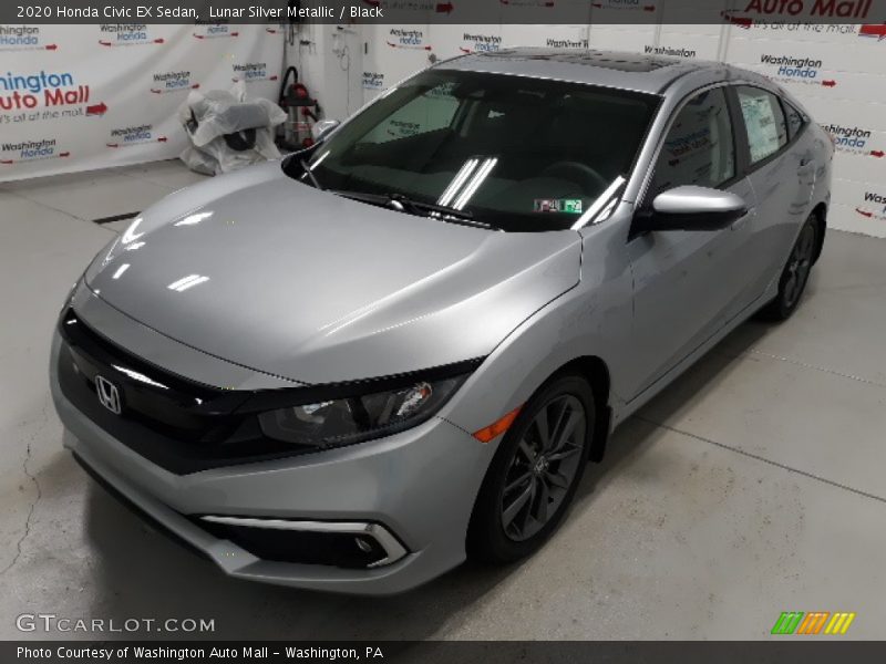 Lunar Silver Metallic / Black 2020 Honda Civic EX Sedan