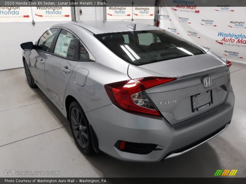 Lunar Silver Metallic / Black 2020 Honda Civic EX Sedan