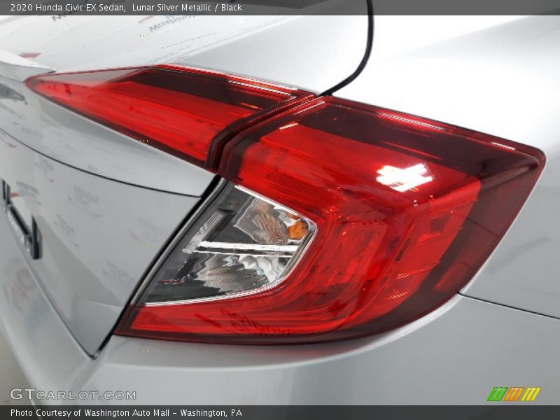 Lunar Silver Metallic / Black 2020 Honda Civic EX Sedan